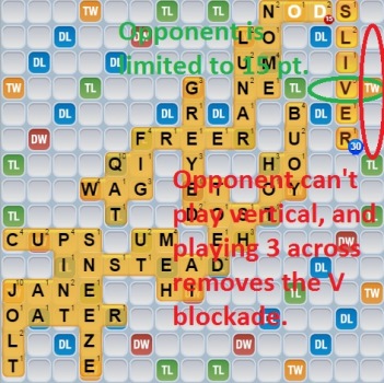 Using the V to block - 2