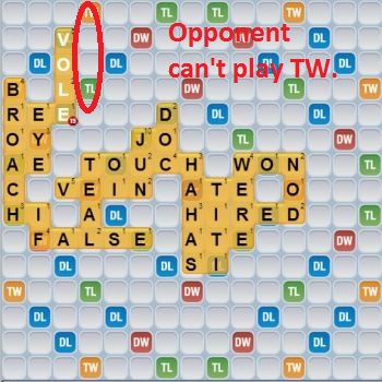 Using the V to block